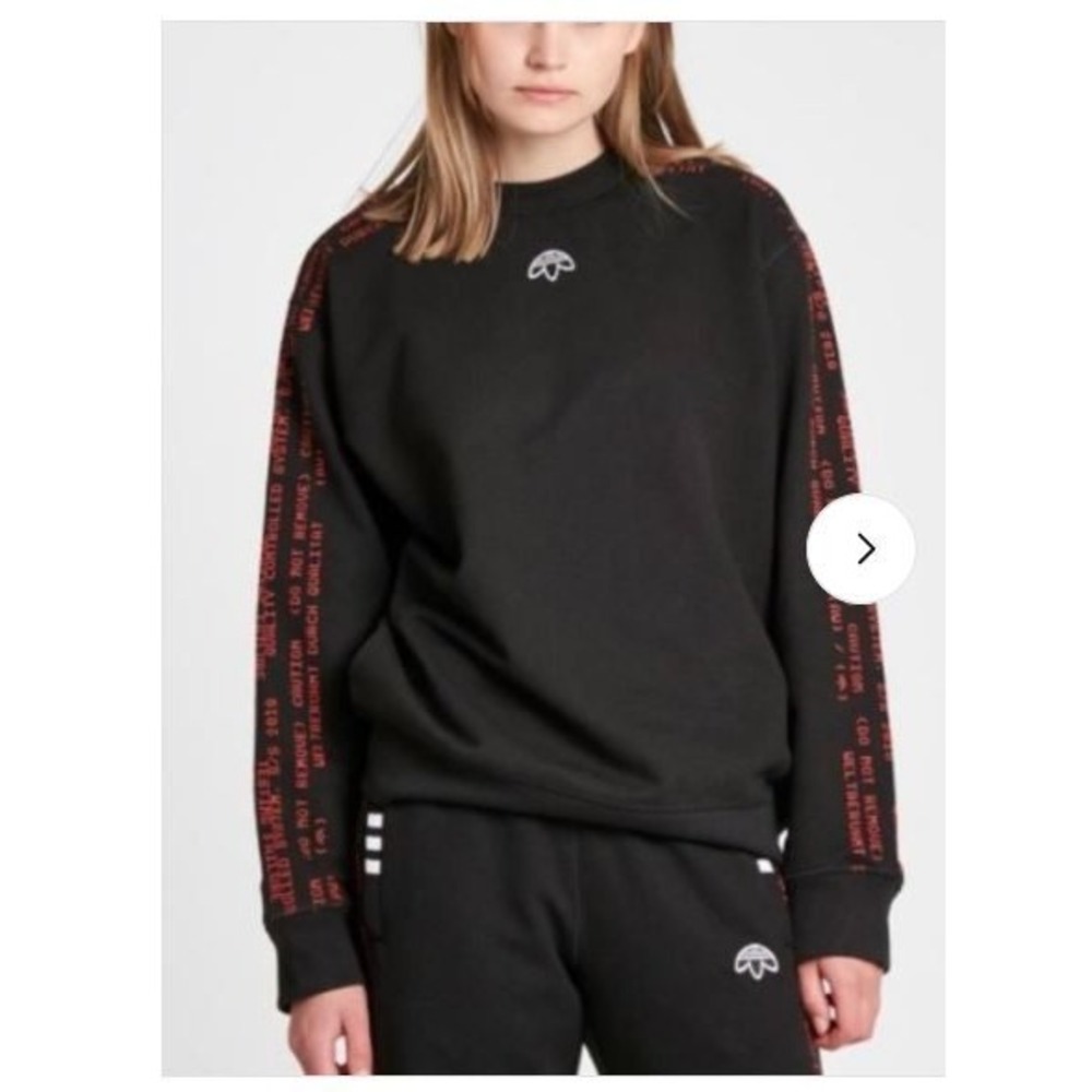 Adidas x Alexander Wang Long Sleeve Graphic T-Shirt Black Red